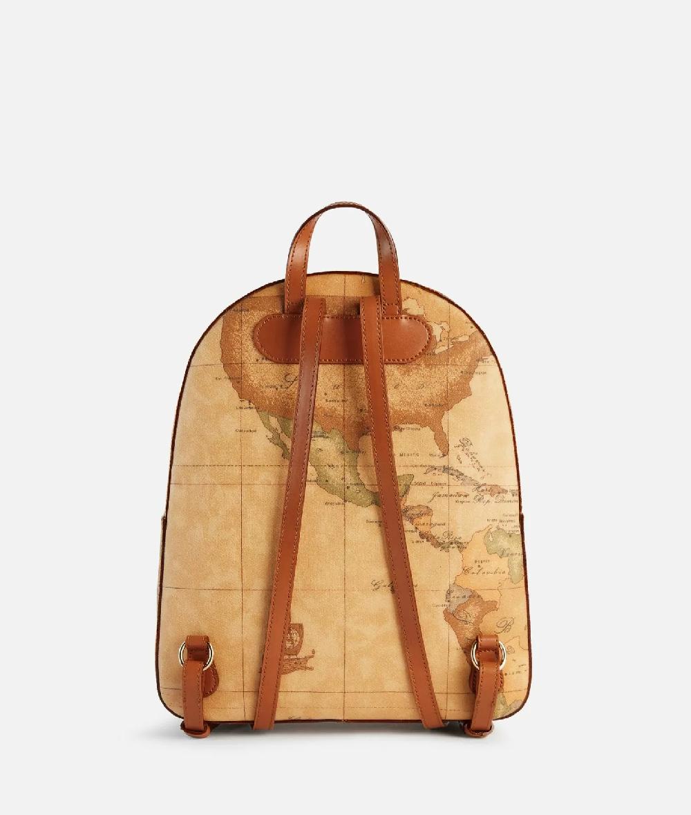 Alviero martini 1a classe Zaino tre tasche in tessuto stampa Geo Classic Naturale Vendita