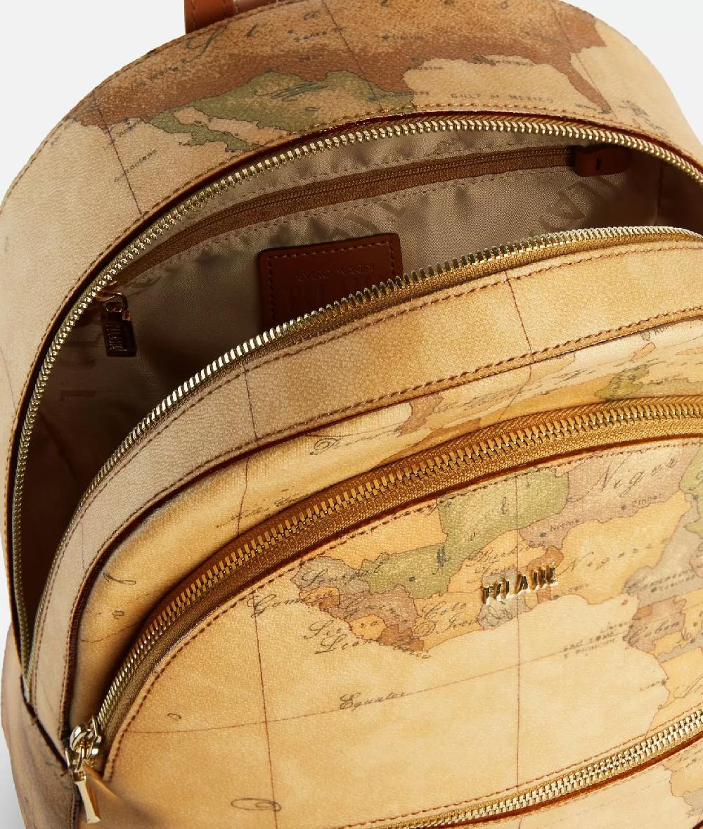 Alviero martini 1a classe Zaino tre tasche in tessuto stampa Geo Classic Naturale Vendita
