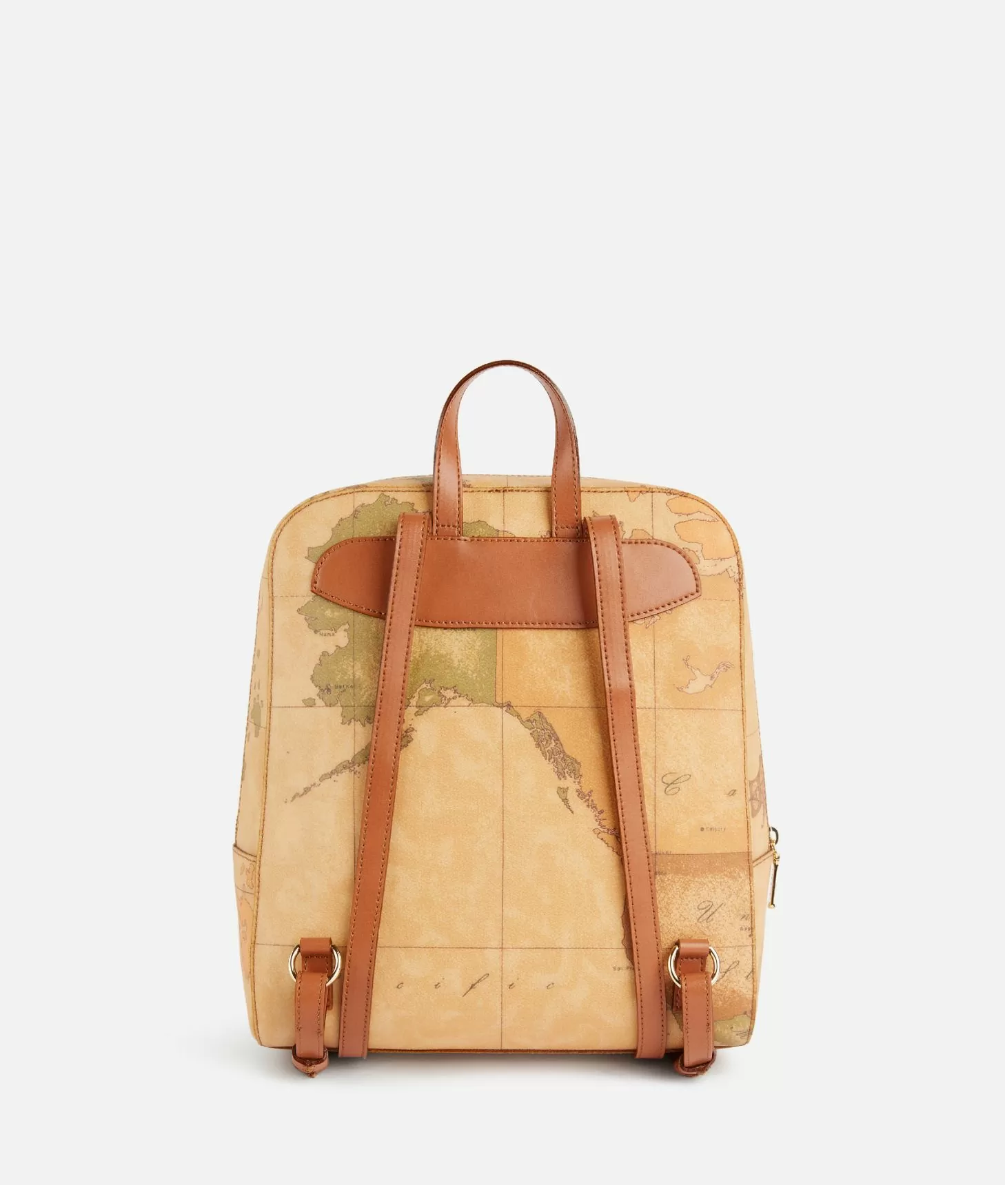 Alviero martini 1a classe Zaino in tessuto stampa Geo Classic Naturale Spedizione Gratuita