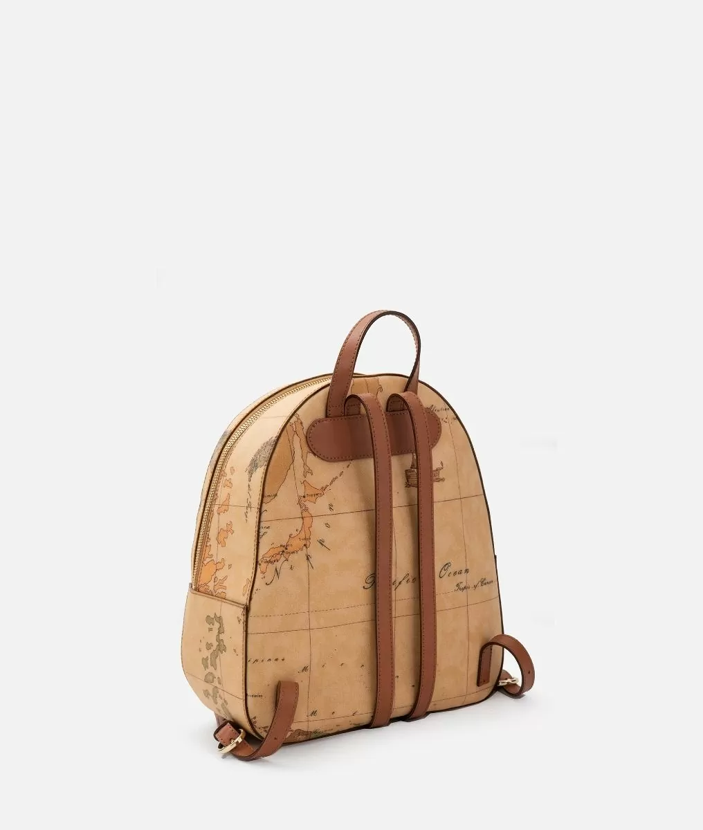 Alviero martini 1a classe Geo Classic zaino con inserti frontali in pelle Qualità Garantita