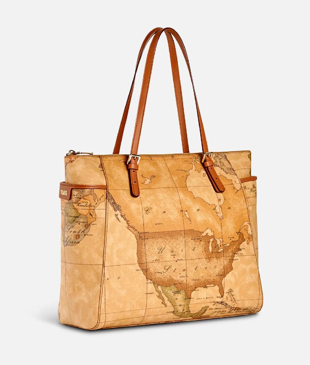 Alviero martini 1a classe Geo Classic Borsa shopping grande Comprare a buon mercato