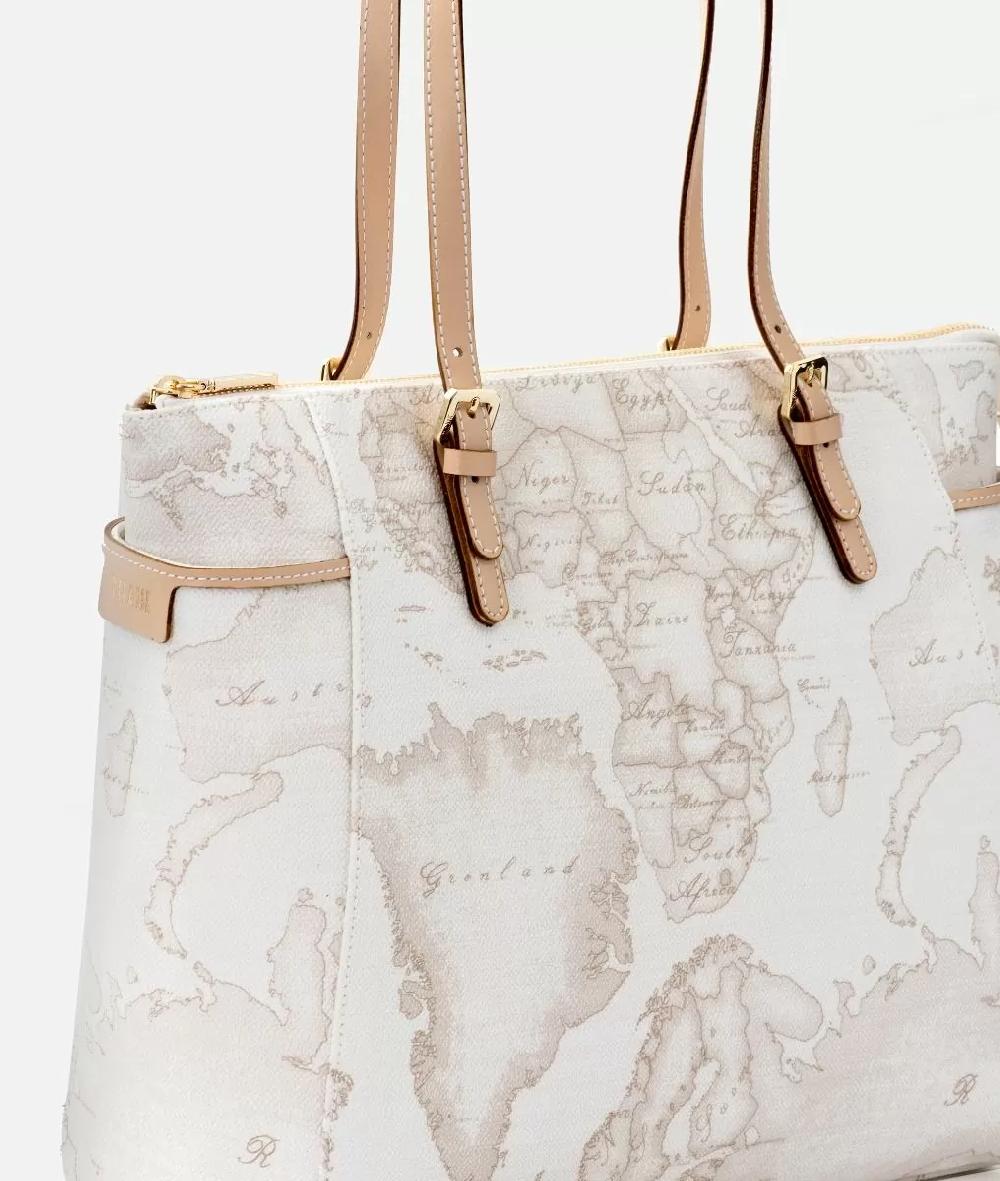 Alviero martini 1a classe Geo White tote bag grande Vendita Economica