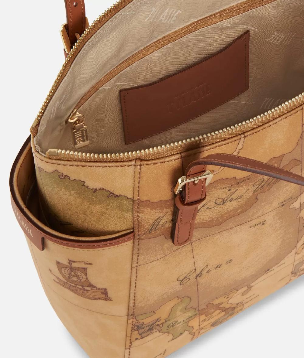 Alviero martini 1a classe Geo Classic Shopping bag con fibbie Saldi Di Fabbrica