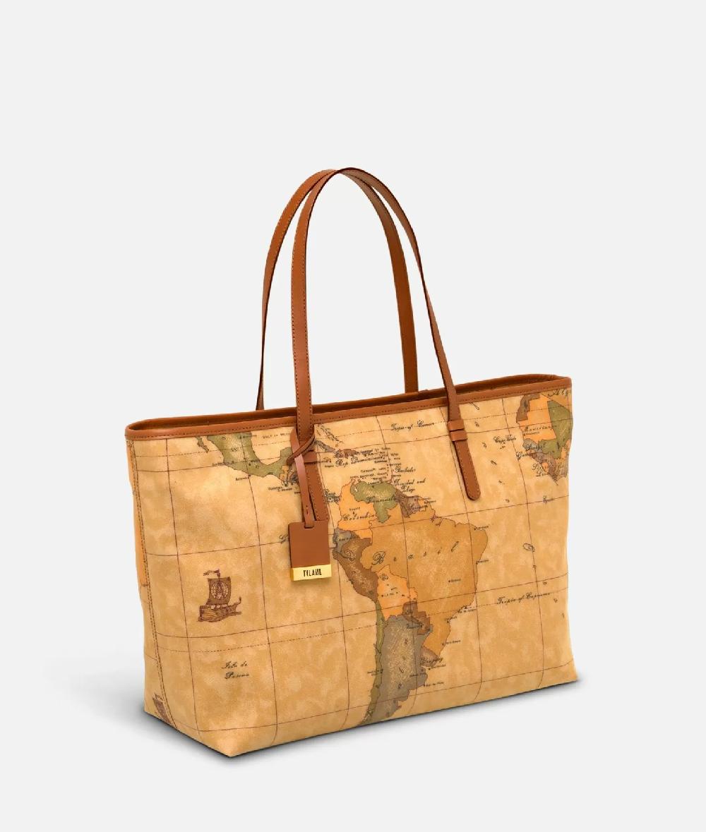 Alviero martini 1a classe Geo Classic Borsa shopping maxi con zip In Saldo
