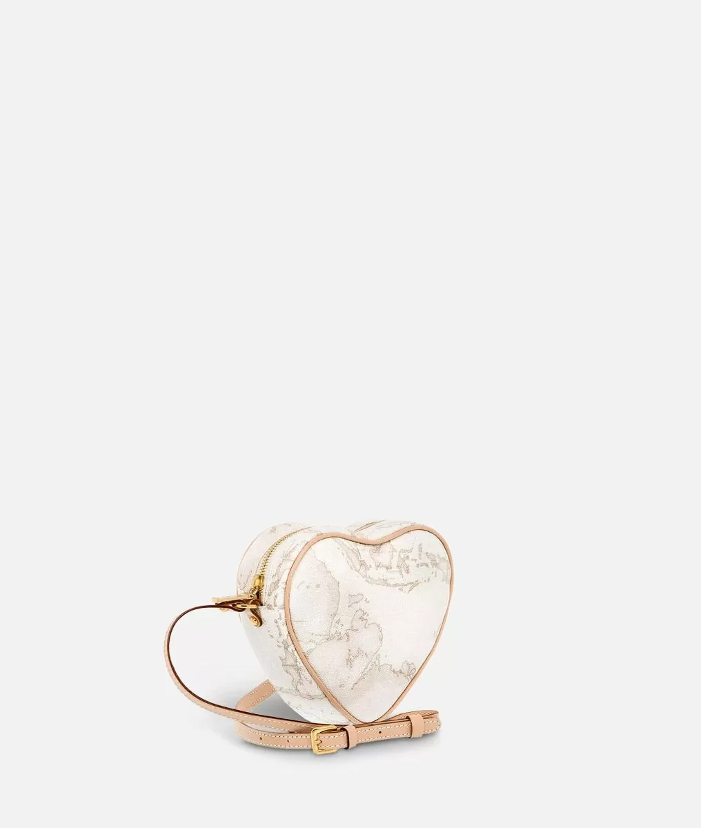 Alviero martini 1a classe Geo White Mini tracolla a cuore Offerta Giorno del Papà