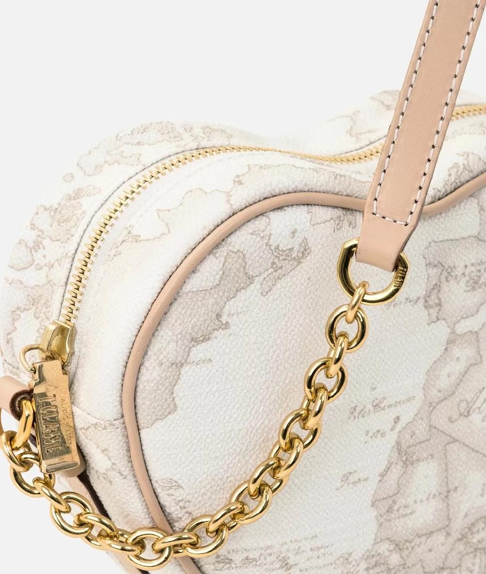 Alviero martini 1a classe Geo White Mini tracolla a cuore Offerta Giorno del Papà