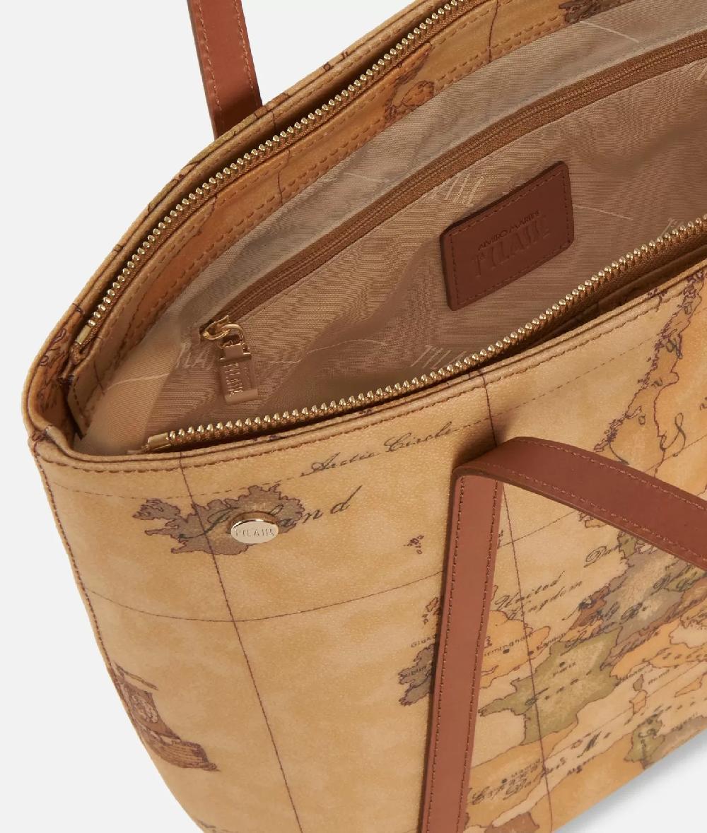 Alviero martini 1a classe Geo Classic Shopping bag con borchiette media ACQUISTA ORA