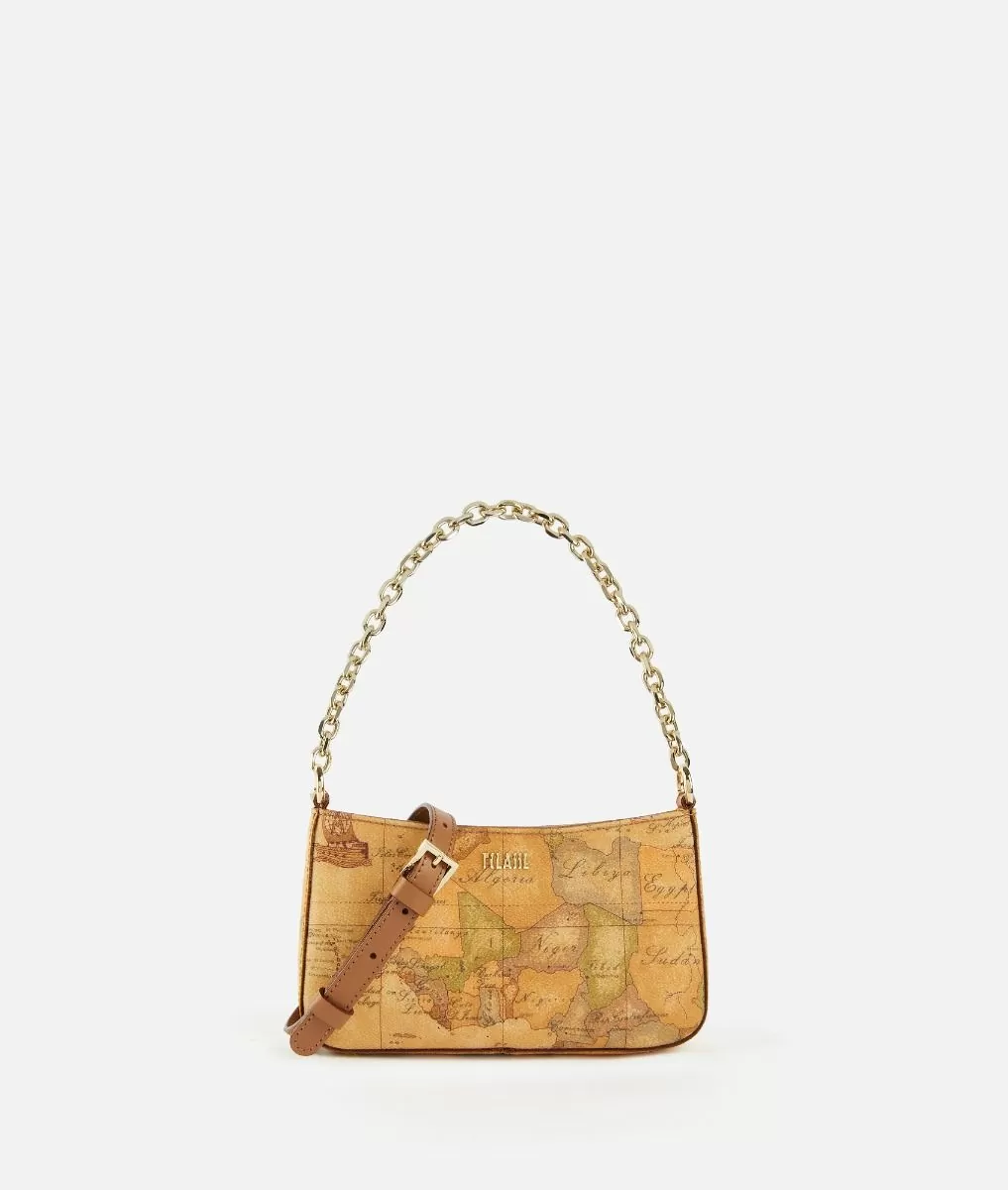 Alviero martini 1a classe Pochette con tracolla in tessuto Geo Classic Naturale Solo un giorno rimasto