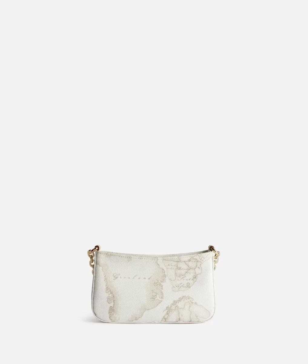 Alviero martini 1a classe Pochette con tracolla in tessuto Geo White Bianca Super sconto