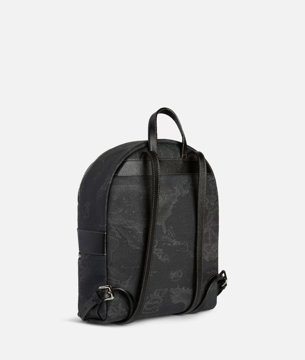 Alviero martini 1a classe Geo Black zaino medio con logo 1A Classe 50% di sconto con spedizione gratuita