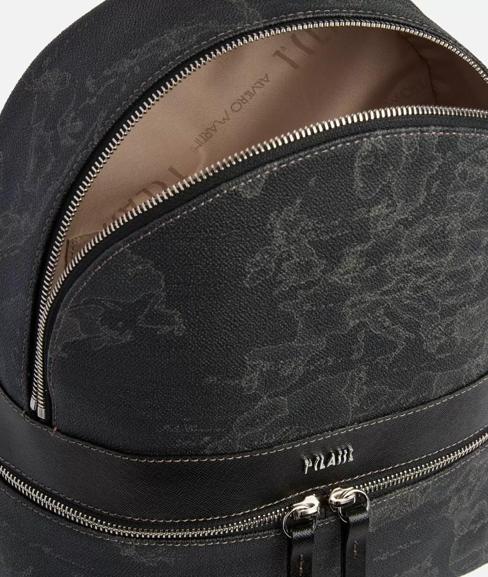 Alviero martini 1a classe Geo Black zaino medio con logo 1A Classe 50% di sconto con spedizione gratuita