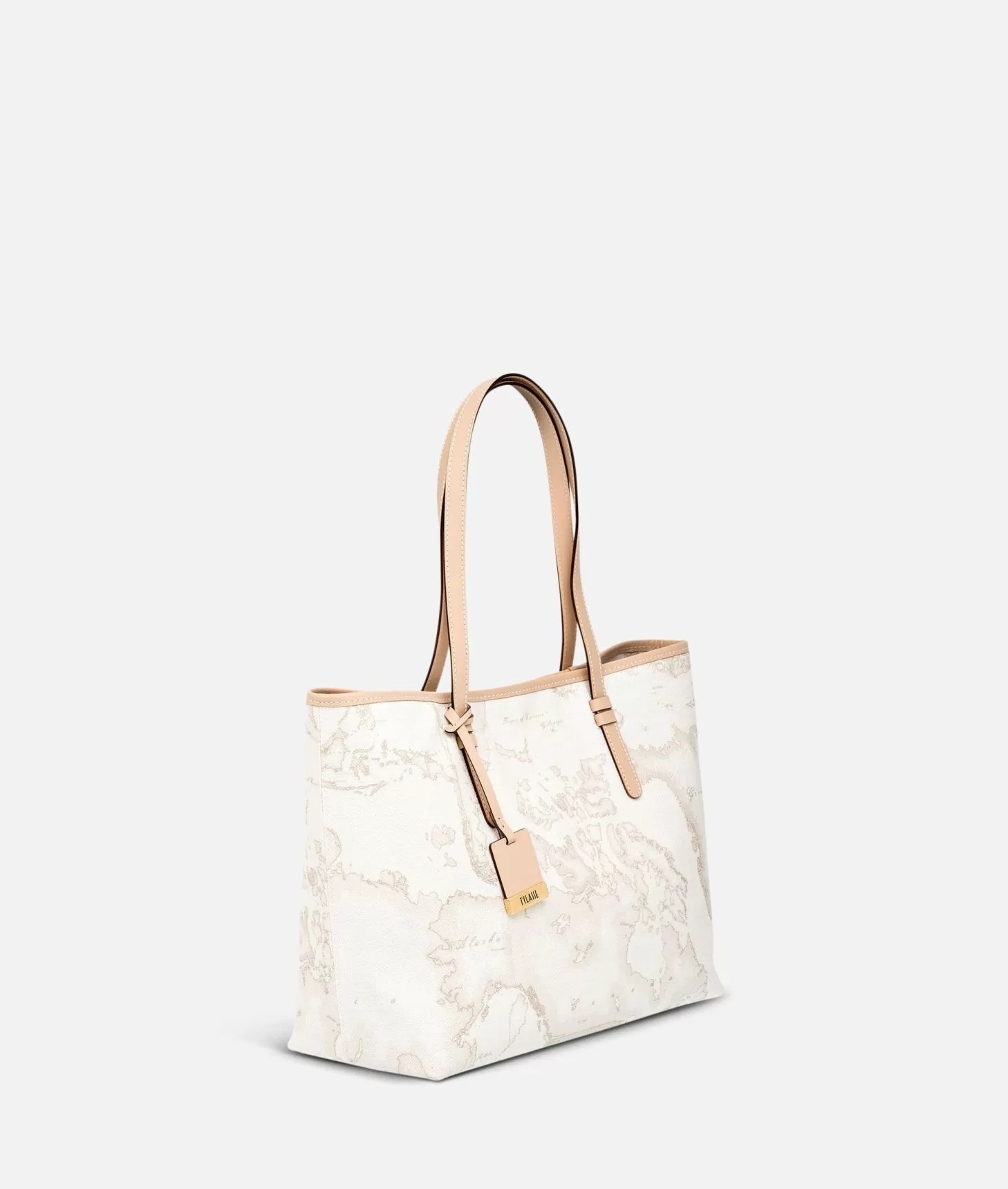 Alviero martini 1a classe Geo White Borsa shopping grande Qualità