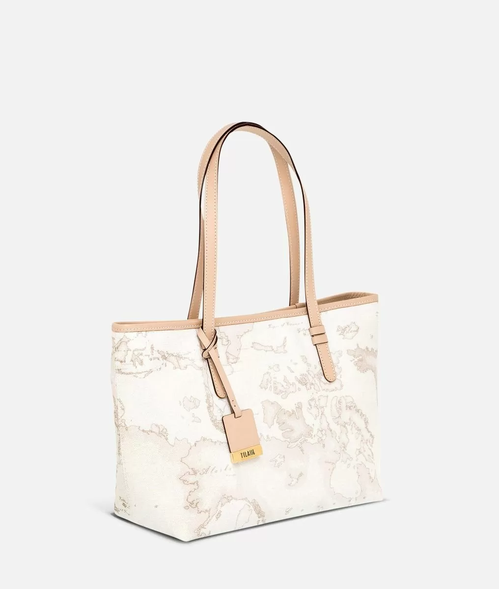 Alviero martini 1a classe Geo White Borsa shopping media Promozione