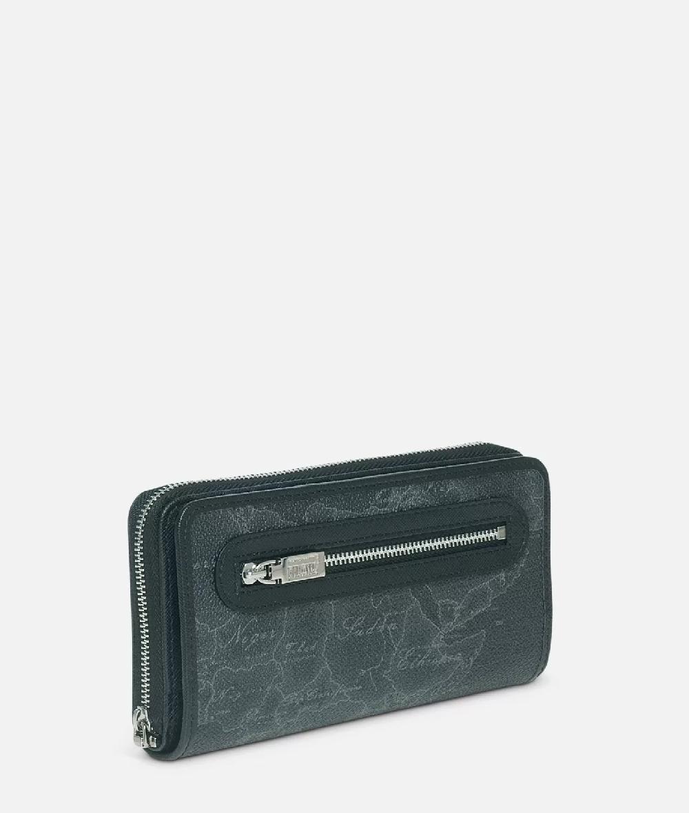 Alviero martini 1a classe Geo Black Portafogli grande con zip Offerta esclusiva