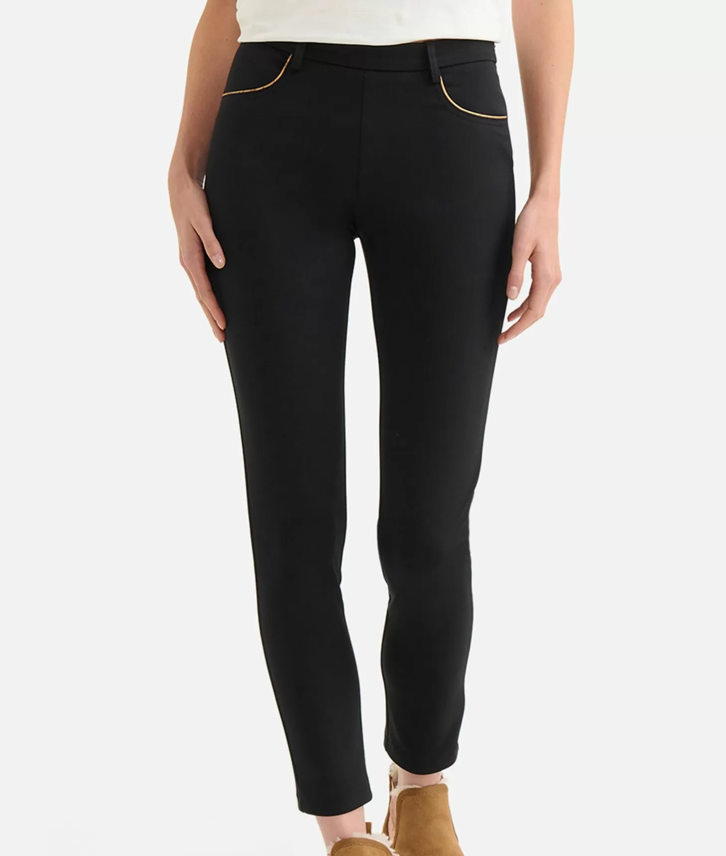 Alviero martini 1a classe Pantaloni in tessuto tecnico scuba Neri Fino Al -60%