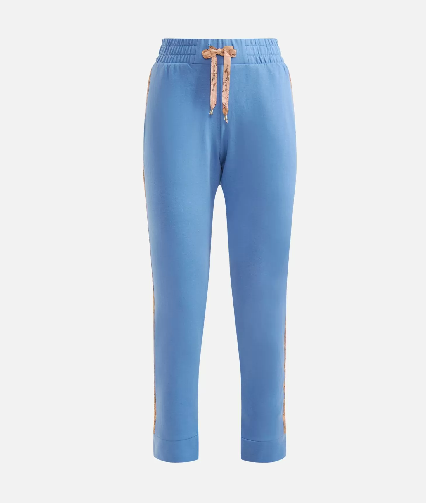 Alviero martini 1a classe Pantaloni in felpa garzata stretch con profili Geo Classic Denim Novità