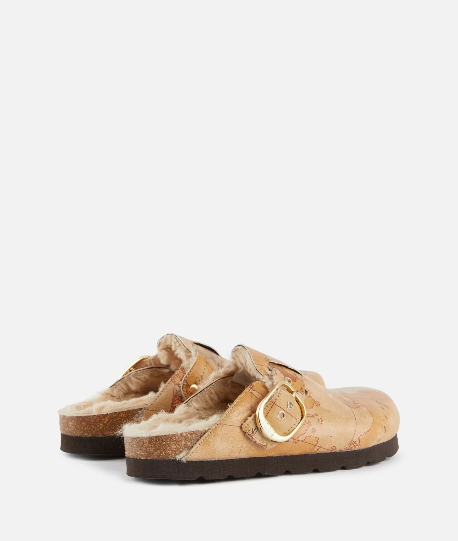 Alviero martini 1a classe Sabot con ecopelliccia in eco nappa stampa Geo Classic Negozio