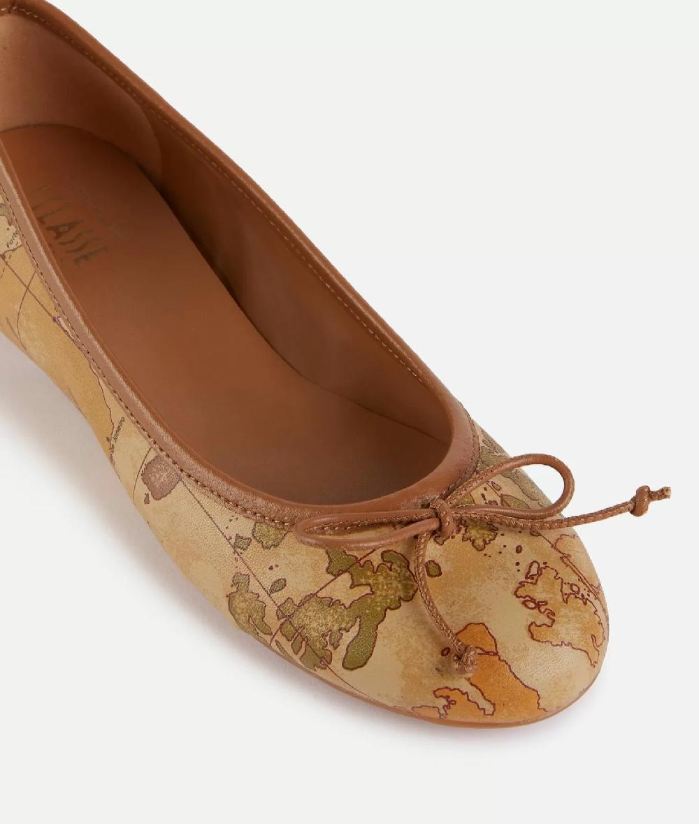 Alviero martini 1a classe Ballerine in tessuto stampa Geo Classic In Saldo