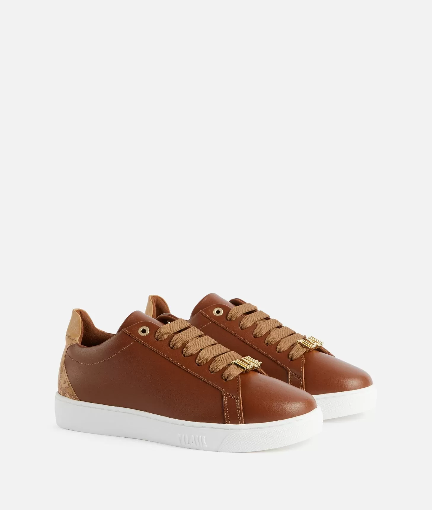 Alviero martini 1a classe Sneakers in pelle liscia con passalaccio 1ᴬ Classe Castagna Prezzo di fabbrica