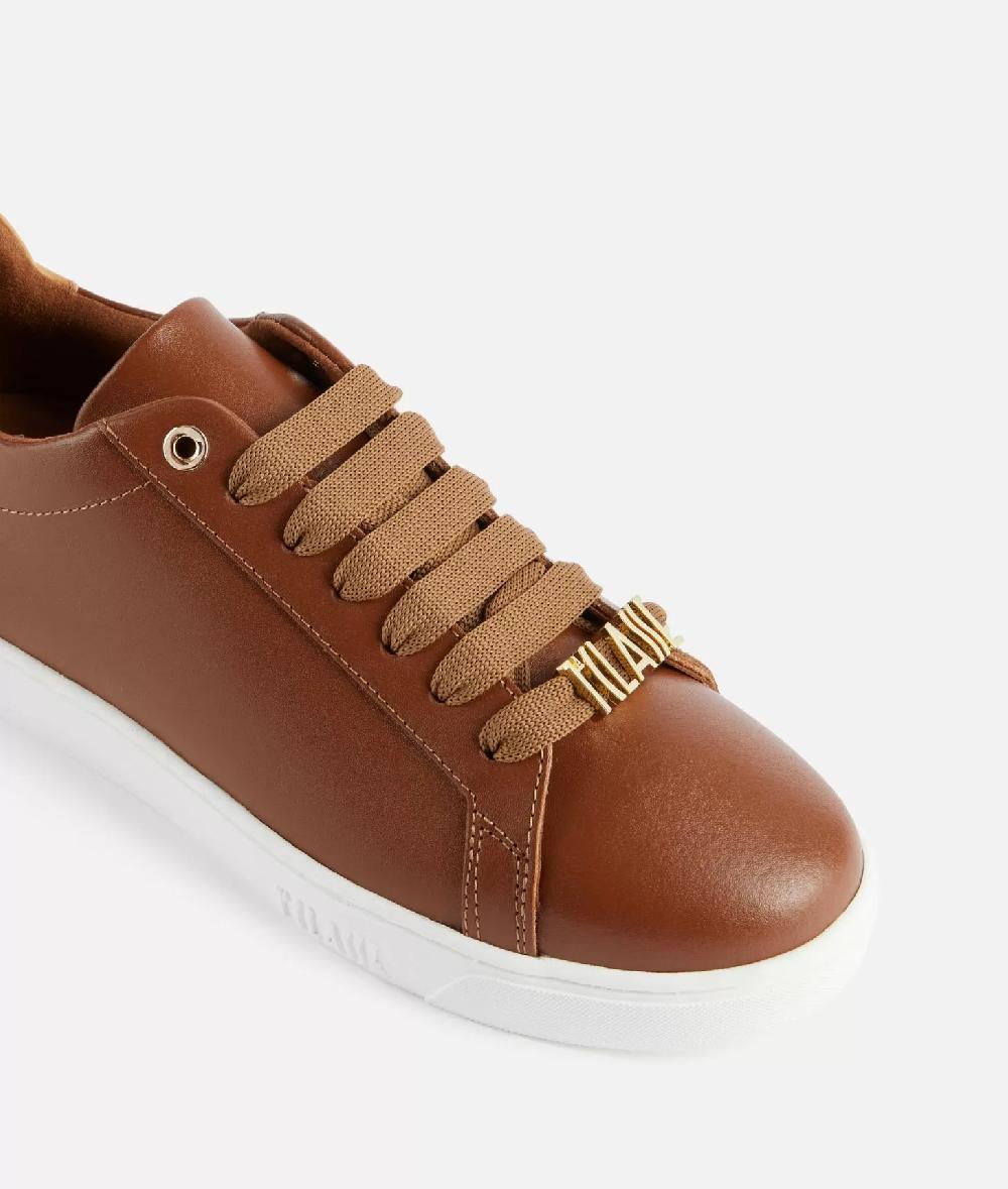 Alviero martini 1a classe Sneakers in pelle liscia con passalaccio 1ᴬ Classe Castagna Prezzo di fabbrica