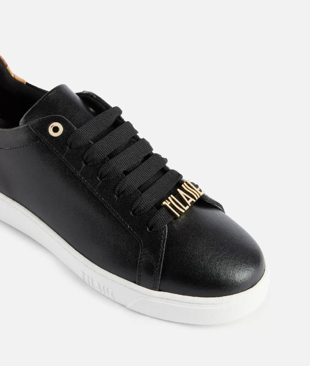 Alviero martini 1a classe Sneakers in pelle liscia con passalaccio 1ᴬ Classe Nere Offerta speciale