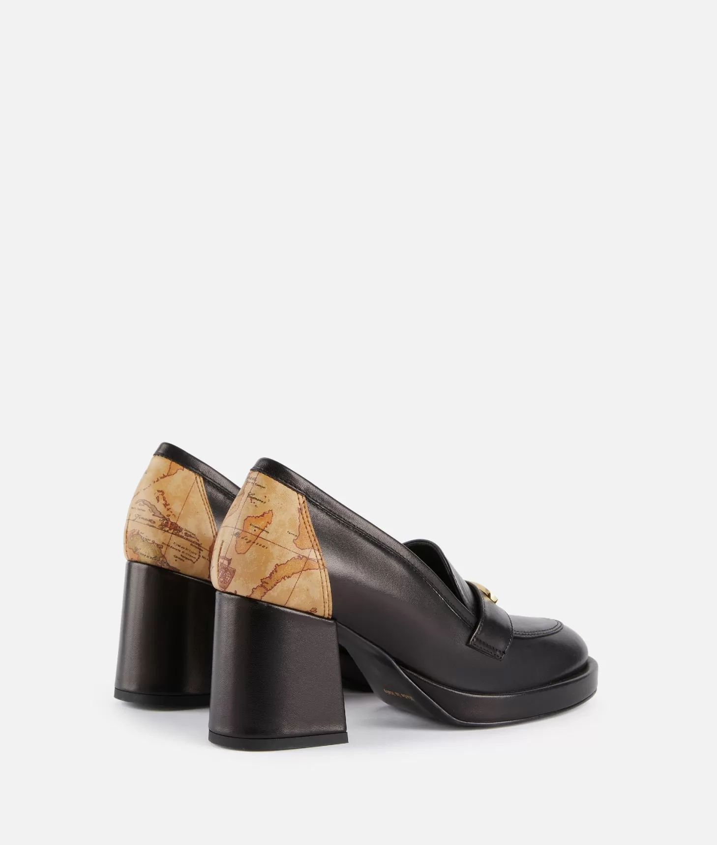 Alviero martini 1a classe Mocassini alti in nappa liscia con placchetta 1ᴬ Classe Neri Comprare a buon mercato