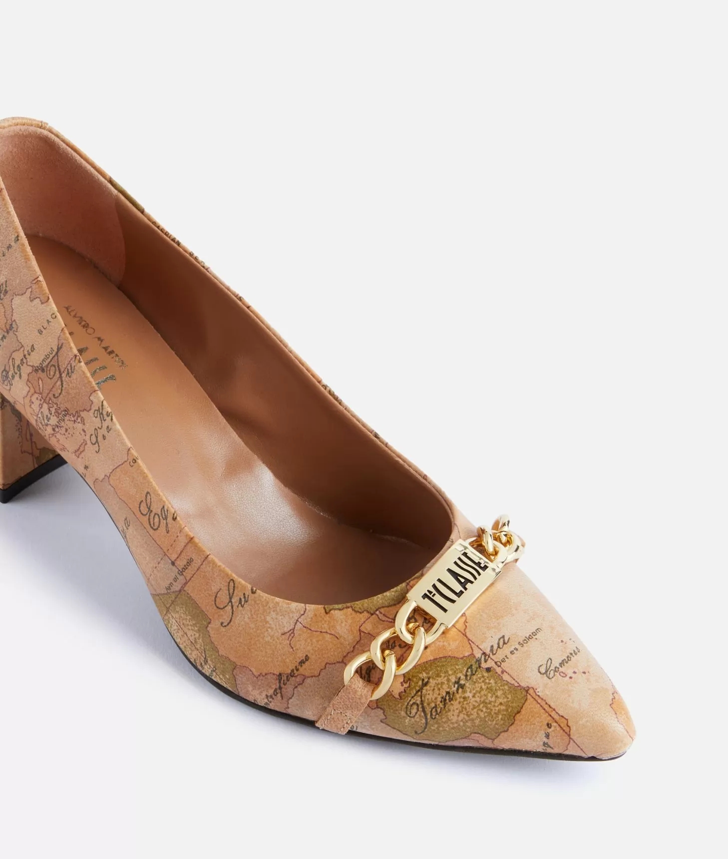 Alviero martini 1a classe Décolleté in nappa con morsetto 1ᴬ Classe Geo Classic Vendite stagionali
