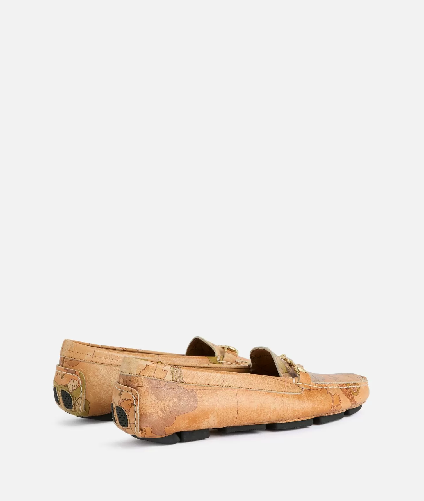 Alviero martini 1a classe Mocassini in nappa con morsetto 1C stampa Geo Classic Offerta Pasqua