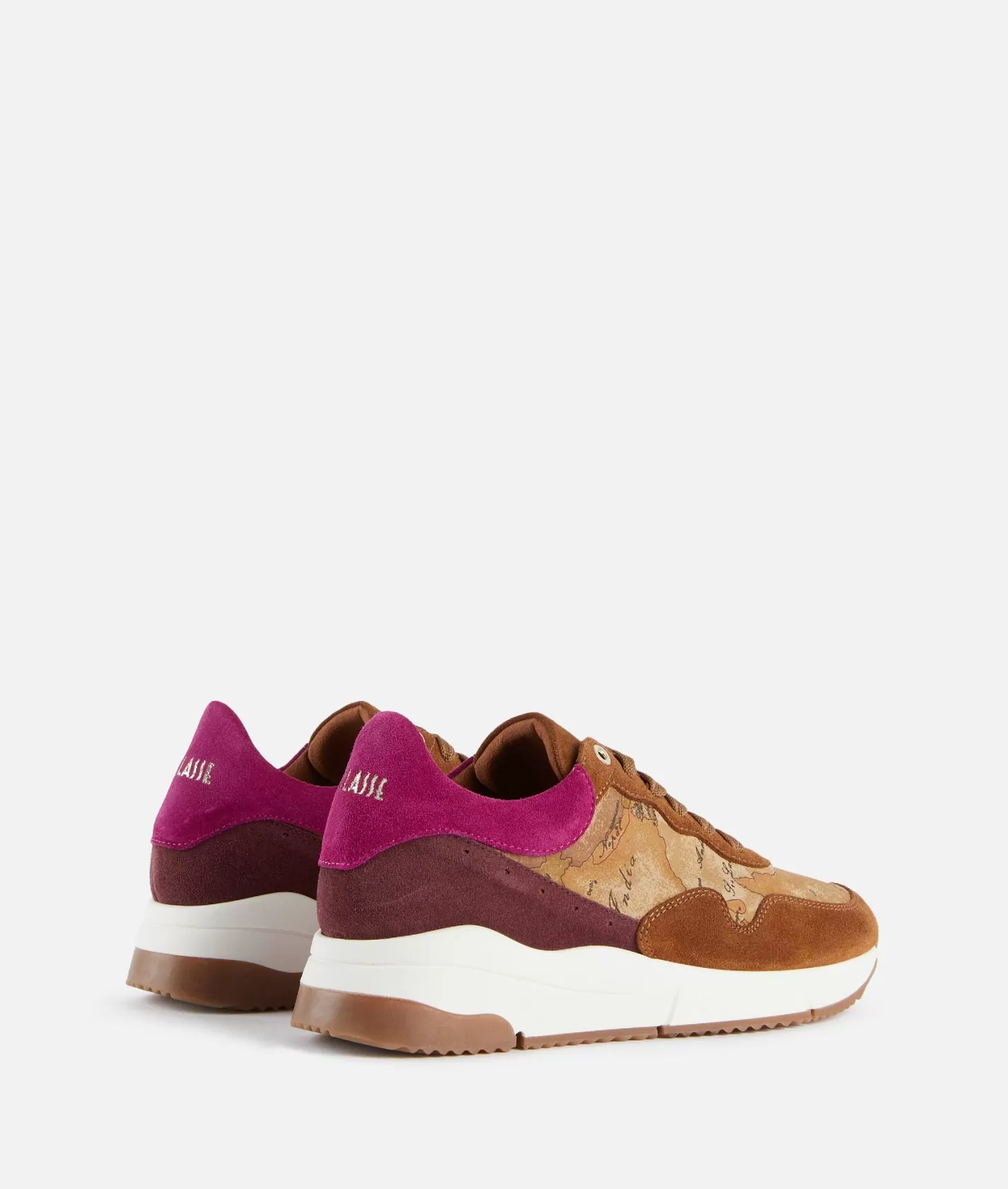 Alviero martini 1a classe Running in pelle scamosciata e tessuto nabuk Geo Classic Cuoio Prezzo basso