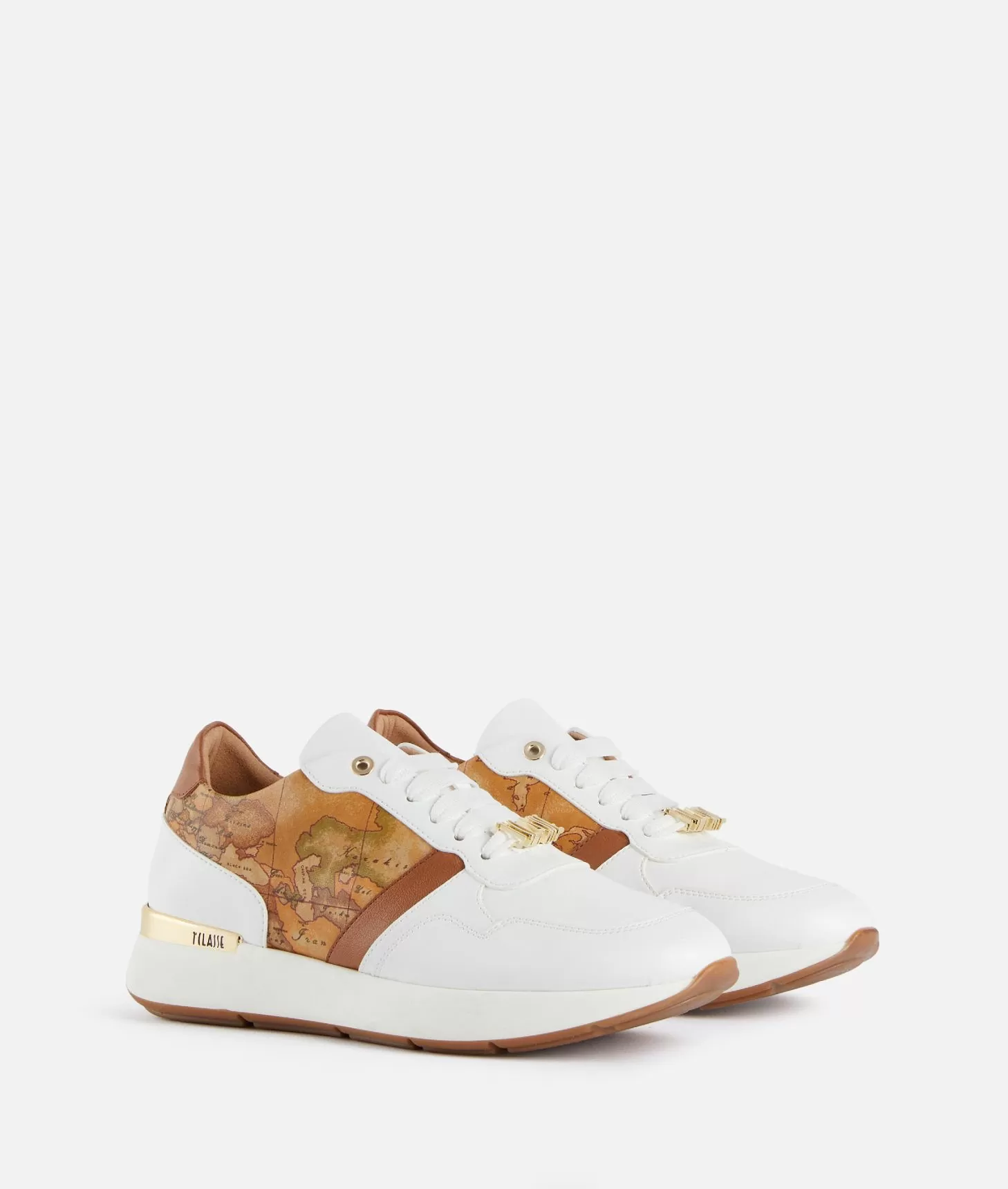Alviero martini 1a classe Running in eco nappa con passalaccio 1ᴬ Classe Bianche Ritorno libero