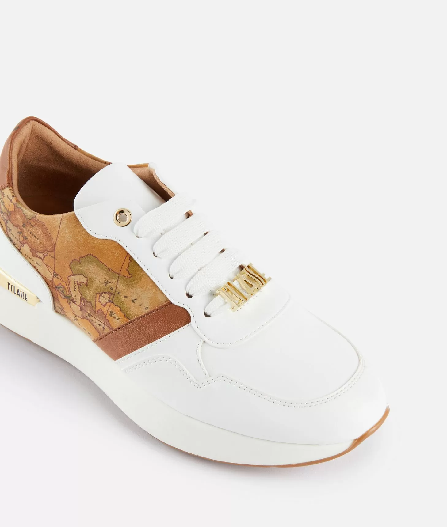 Alviero martini 1a classe Running in eco nappa con passalaccio 1ᴬ Classe Bianche Ritorno libero