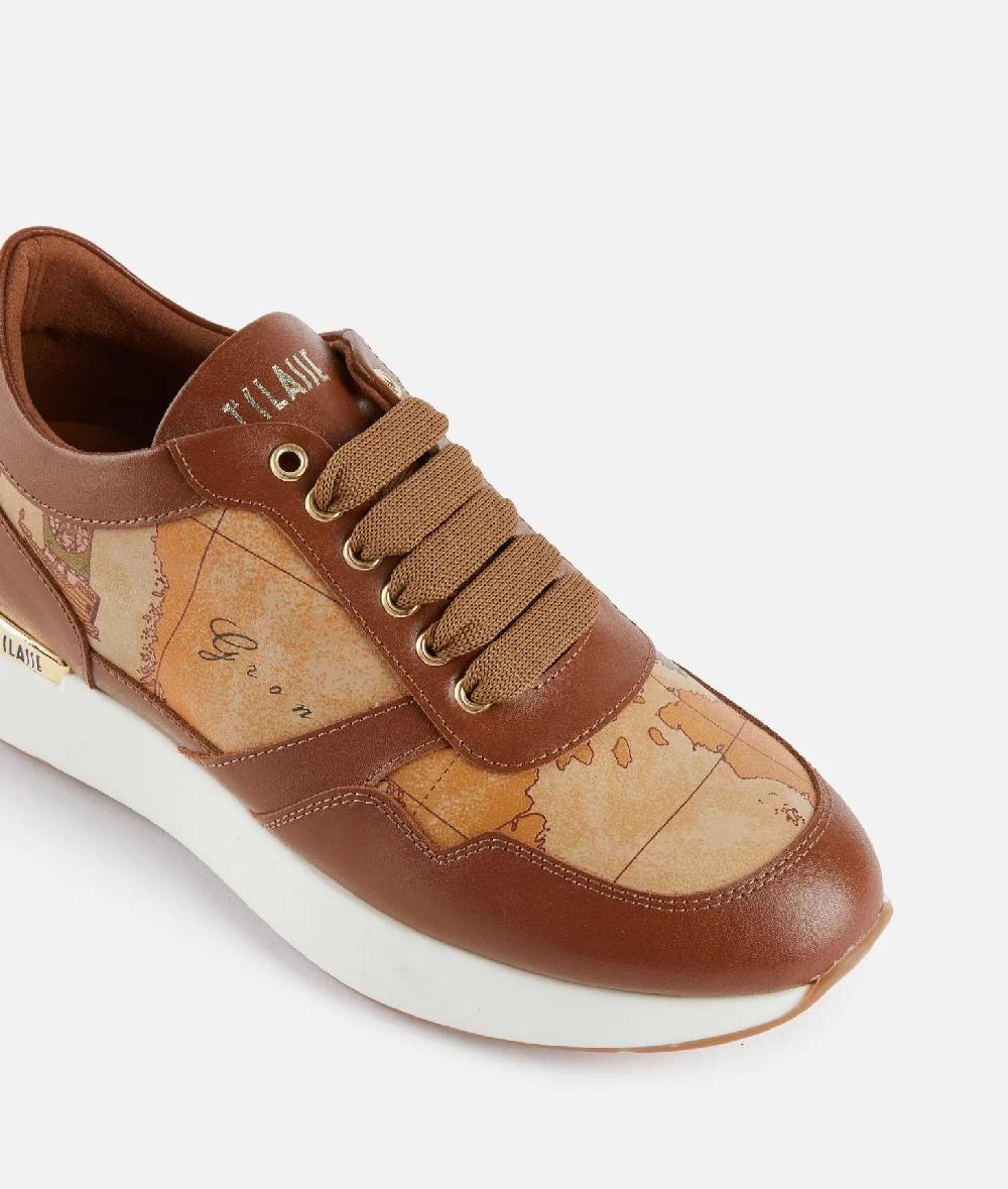 Alviero martini 1a classe Running in pelle liscia con dettagli Geo Classic Castagna Ultimi tre giorni