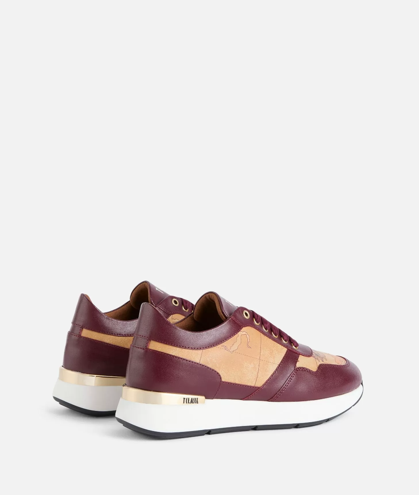 Alviero martini 1a classe Running in pelle liscia con dettagli Geo Classic Burgundy ACQUISTA ORA