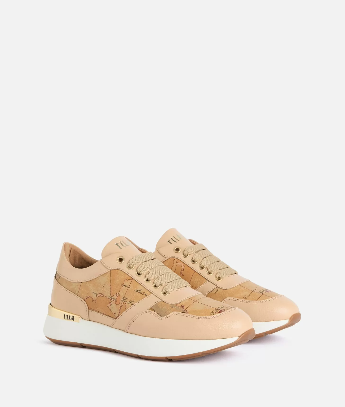 Alviero martini 1a classe Running in pelle liscia con dettagli Geo Classic Naturali Latest stili