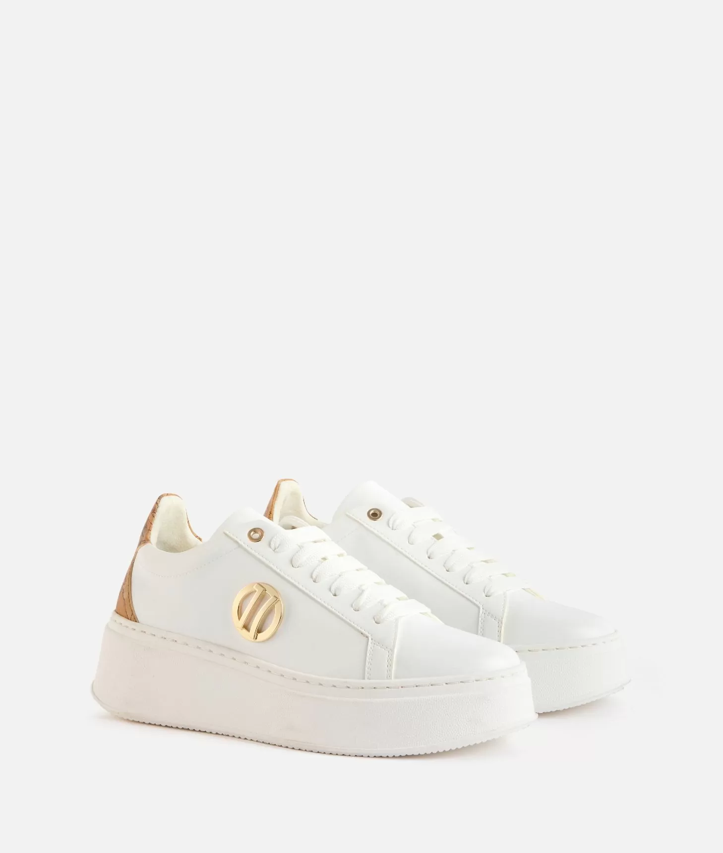Alviero martini 1a classe Sneakers zeppate in eco nappa con dettaglio 1C Bianche Only for today