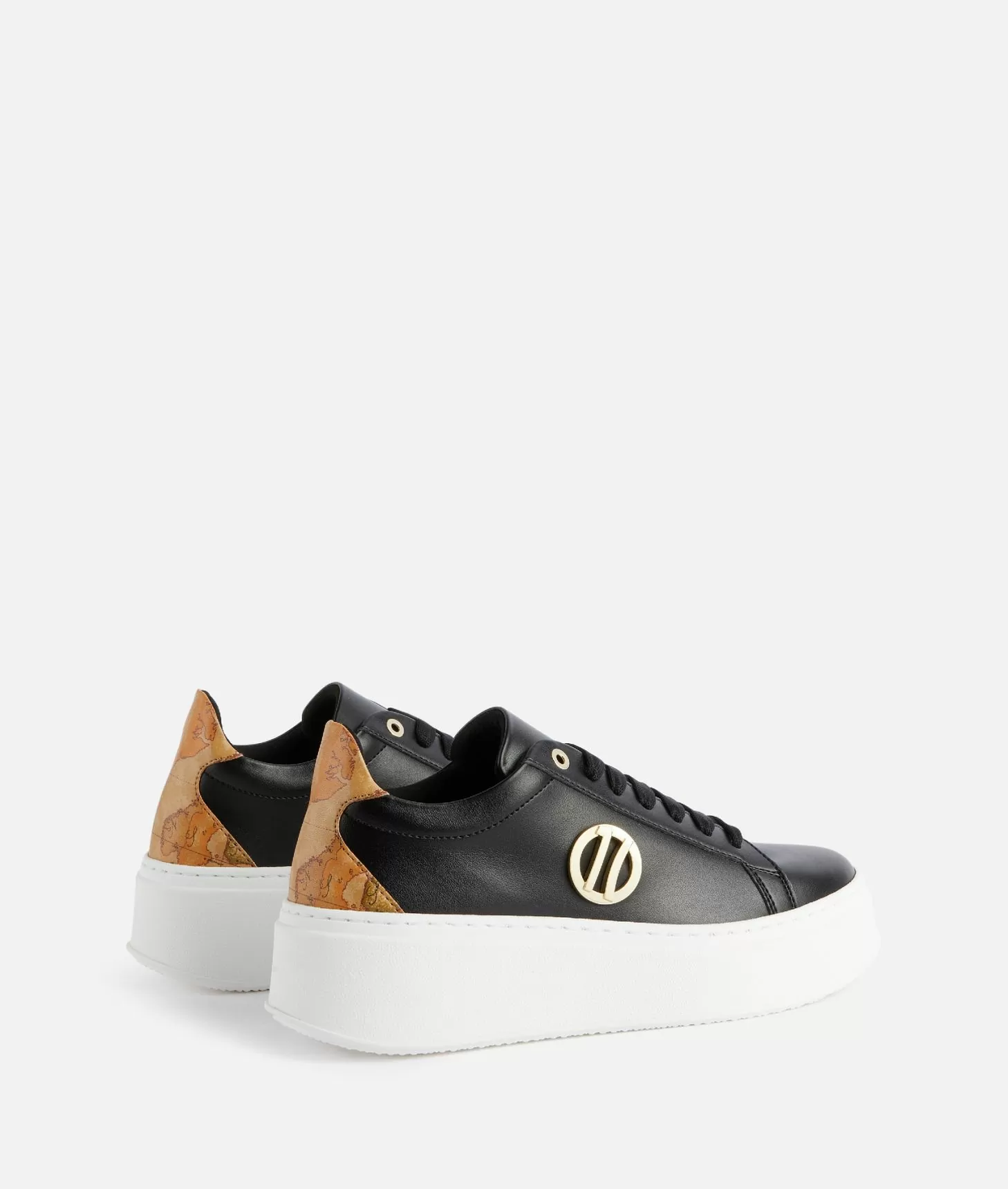 Alviero martini 1a classe Sneakers zeppate in eco nappa con dettaglio 1C Nere Offerta speciale della fabbrica