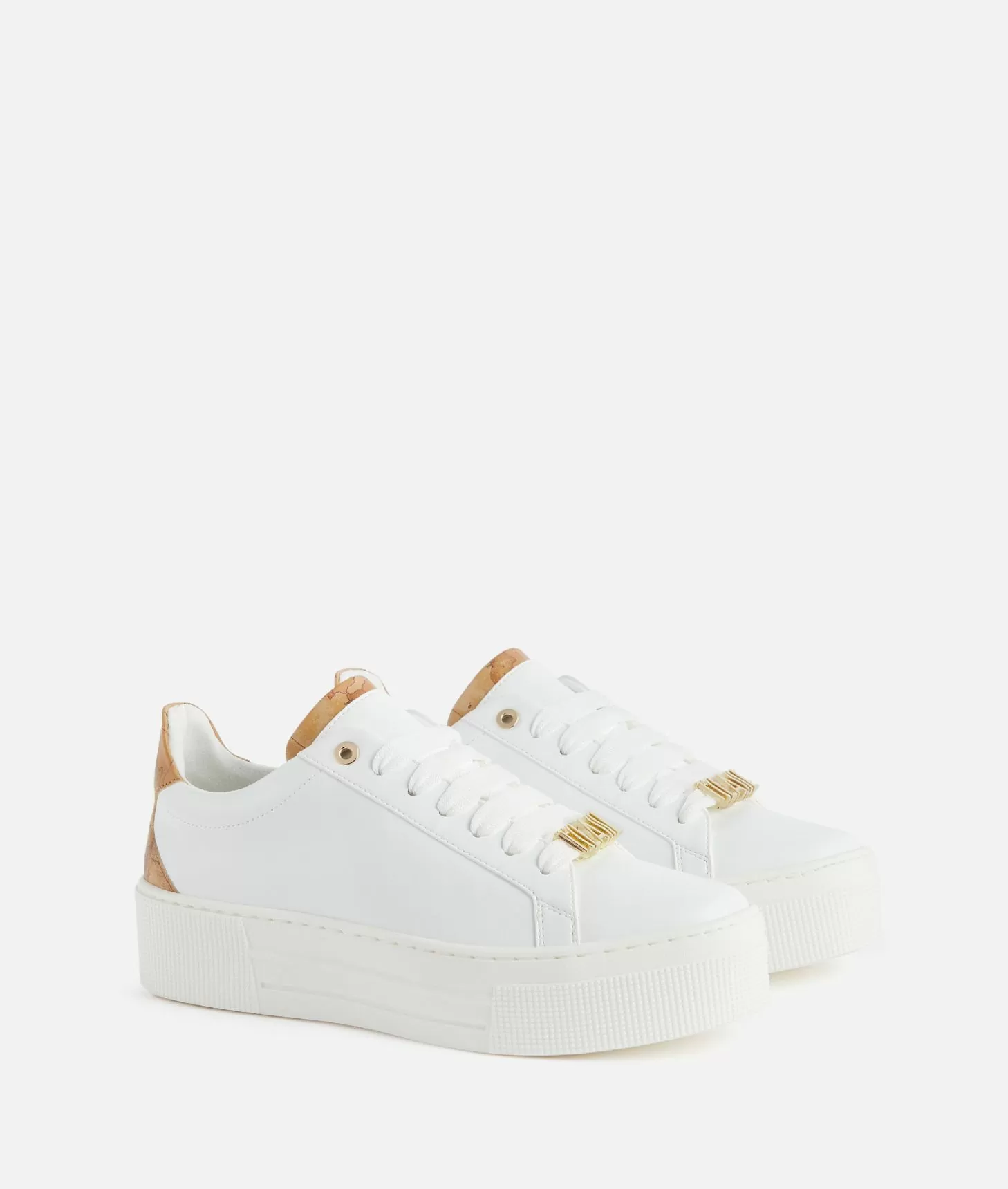 Alviero martini 1a classe Sneakers in eco nappa con passalaccio 1ᴬ Classe Bianche Fino al 55% di sconto