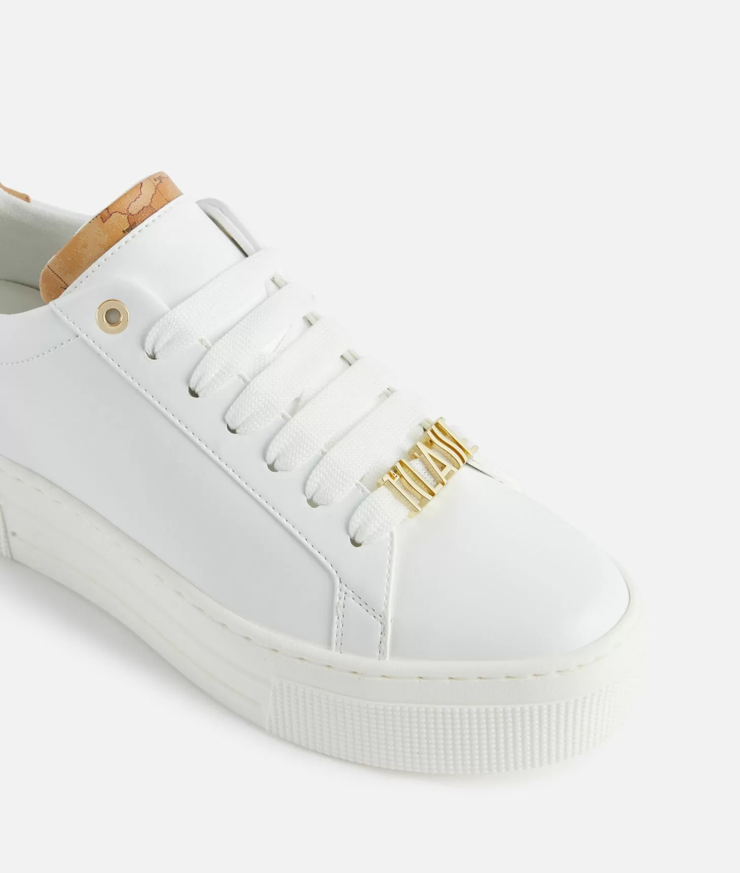 Alviero martini 1a classe Sneakers in eco nappa con passalaccio 1ᴬ Classe Bianche Fino al 55% di sconto