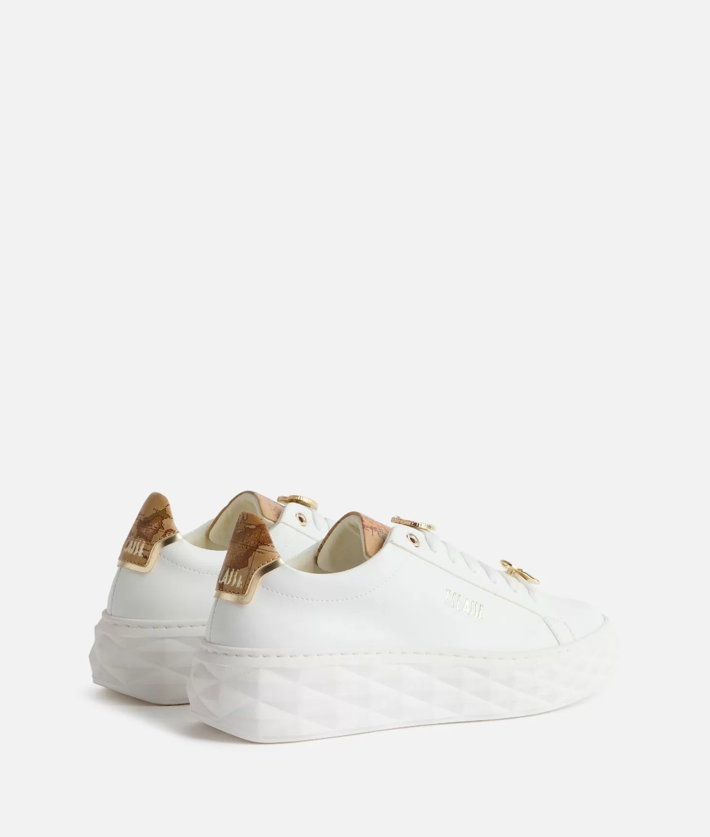 Alviero martini 1a classe Sneakers in eco nappa con passalacci Bianche Discount Store per i nuovi prodotti