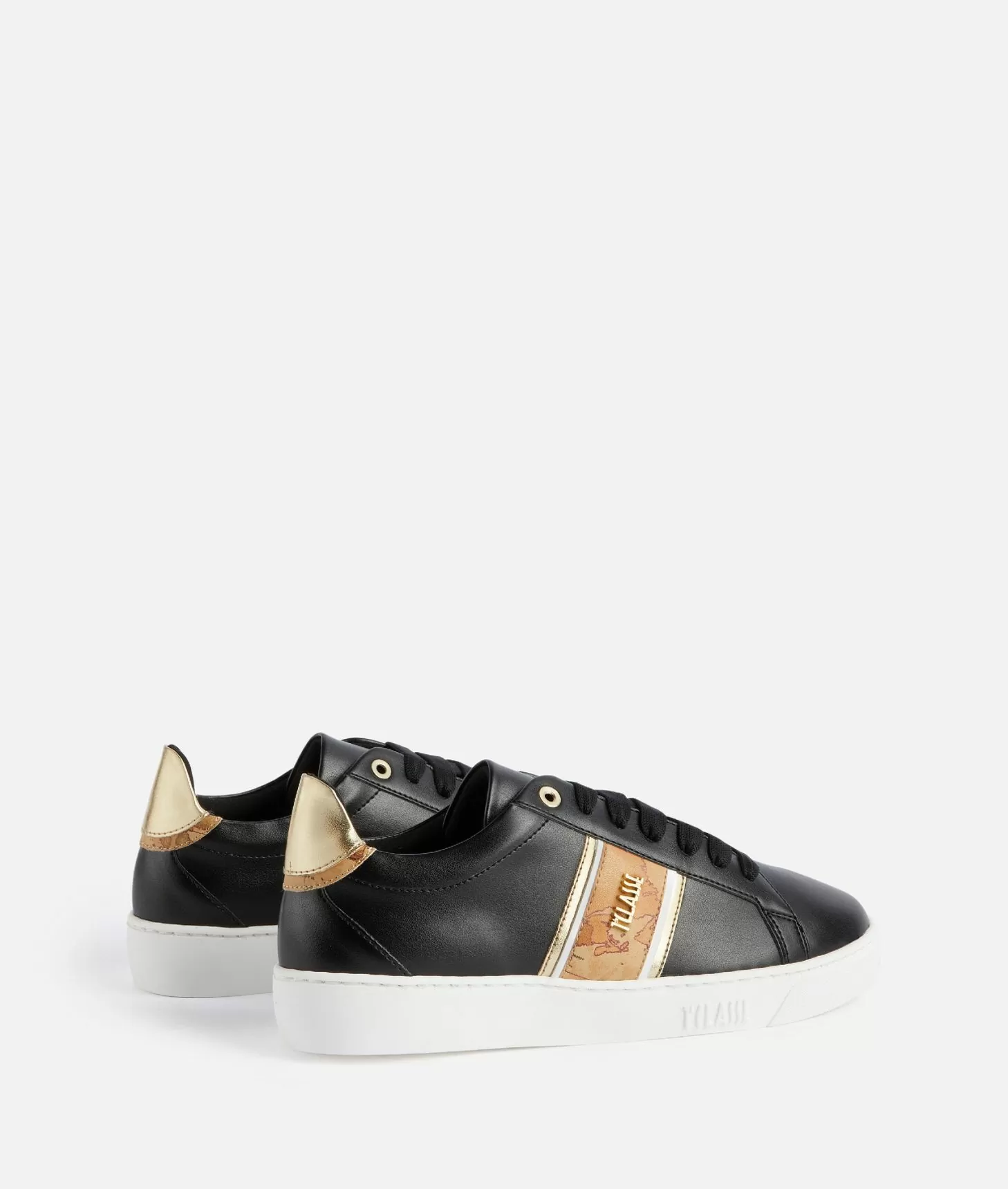 Alviero martini 1a classe Sneakers in eco nappa con banda Geo Classic Nere Duty-free