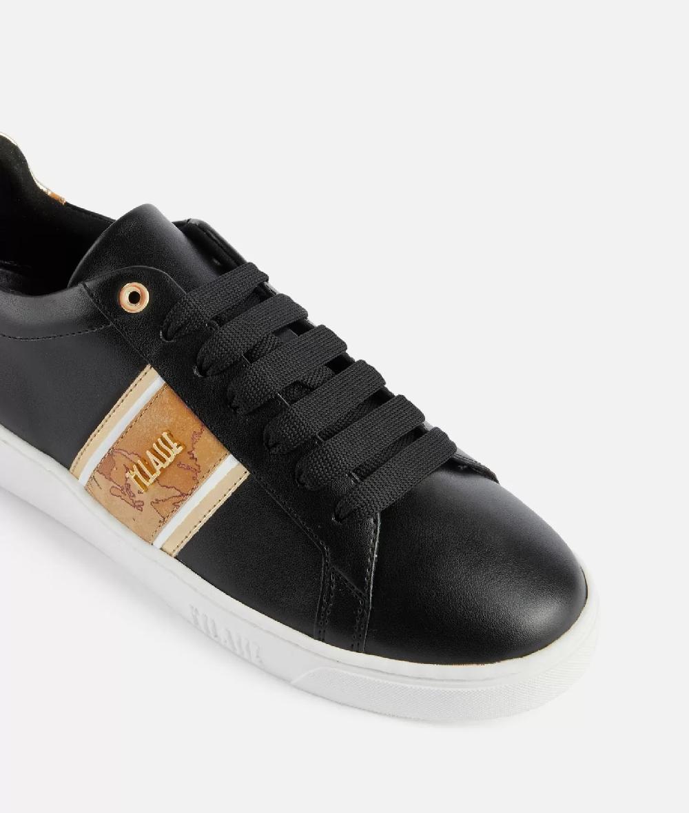Alviero martini 1a classe Sneakers in eco nappa con banda Geo Classic Nere Duty-free