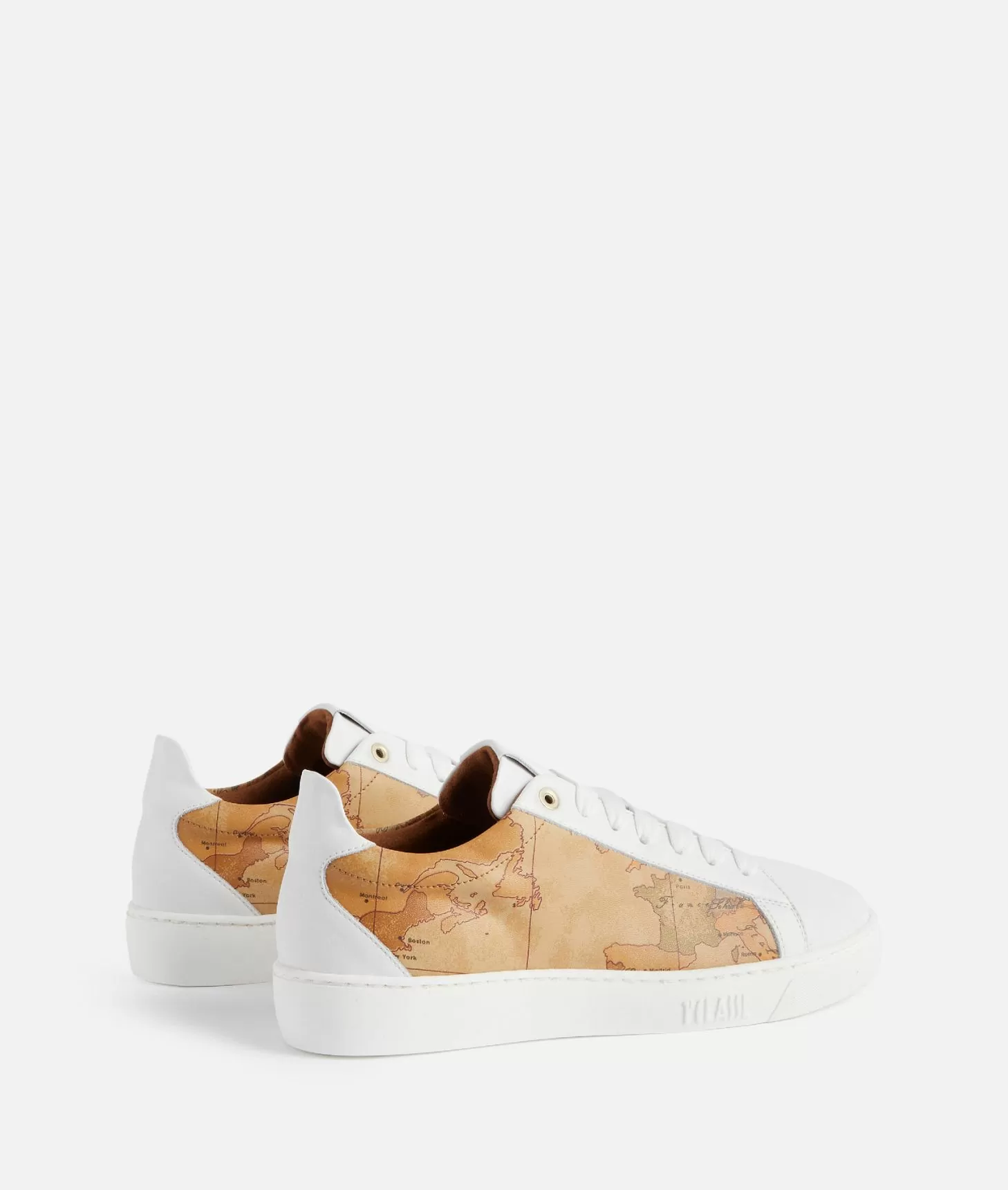 Alviero martini 1a classe Sneakers in pelle liscia ed eco nappa Geo Classic Bianche 50% di sconto per tempo limitato