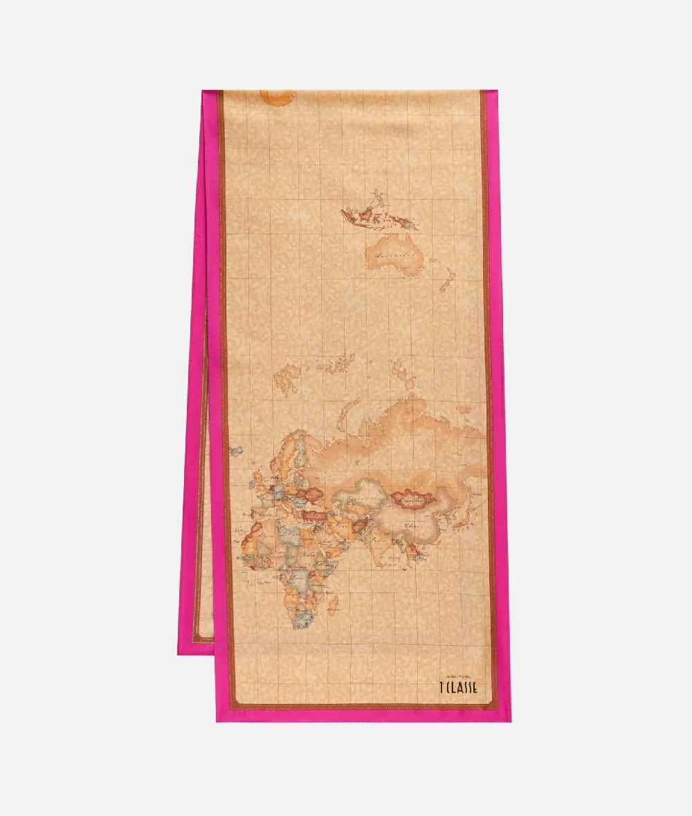 Alviero martini 1a classe Sciarpa Geo Classic 45x180 Ciclamino Grandi sconti
