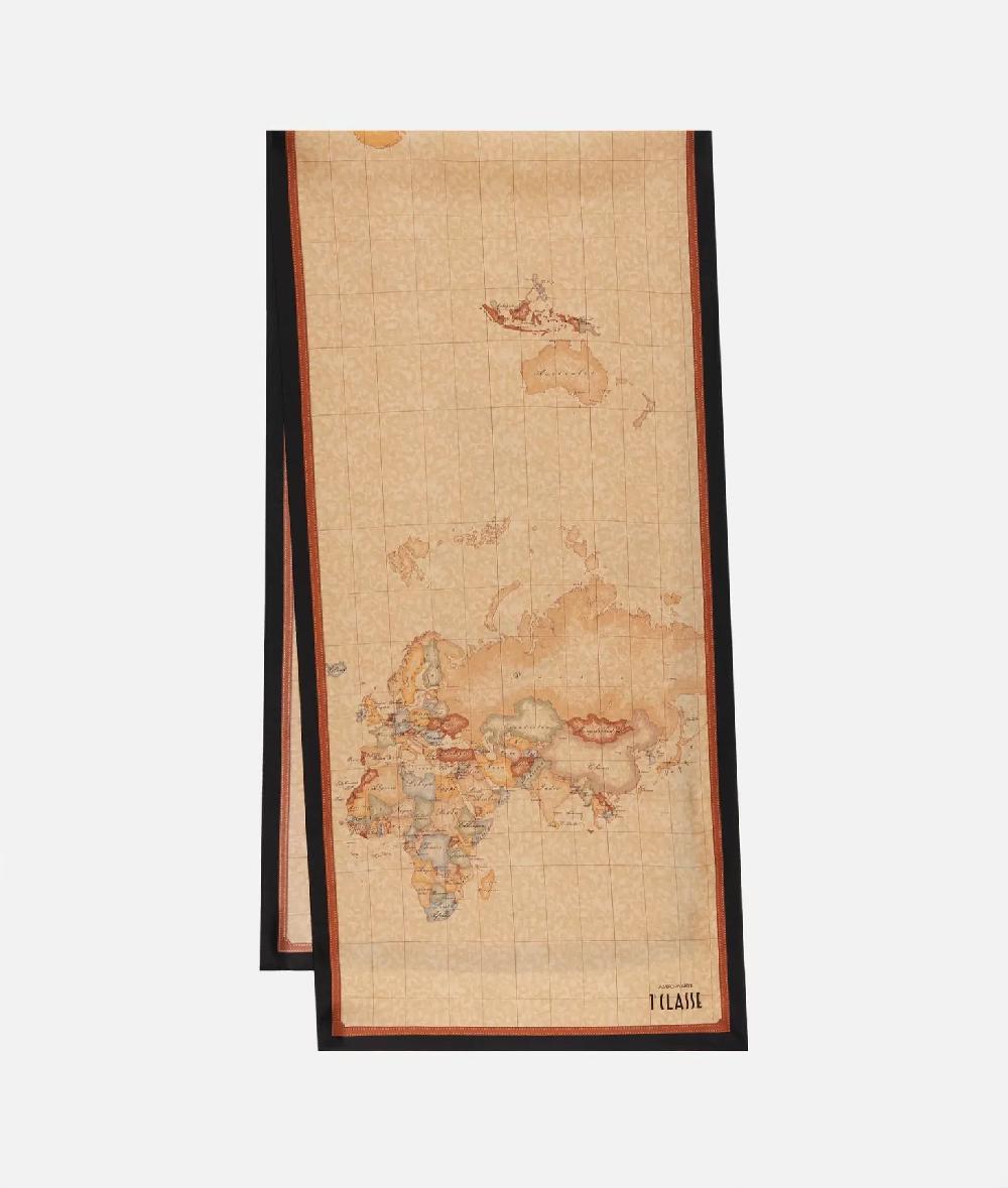 Alviero martini 1a classe Sciarpa Geo Classic 45x180 Nera Offerte stagionali