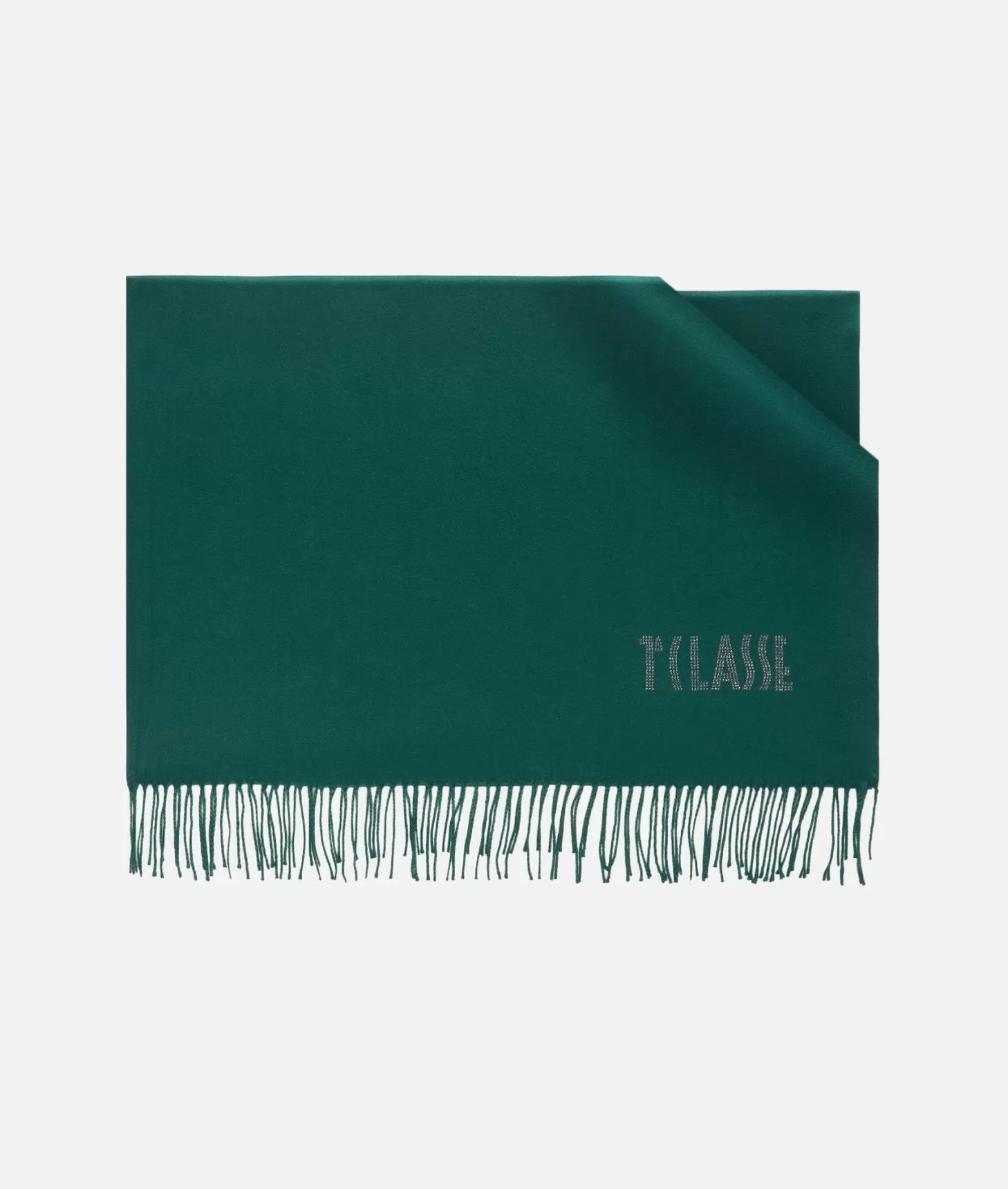 Alviero martini 1a classe Stola con logo in strass 72x175 Verde Bottiglia Super Saving Price