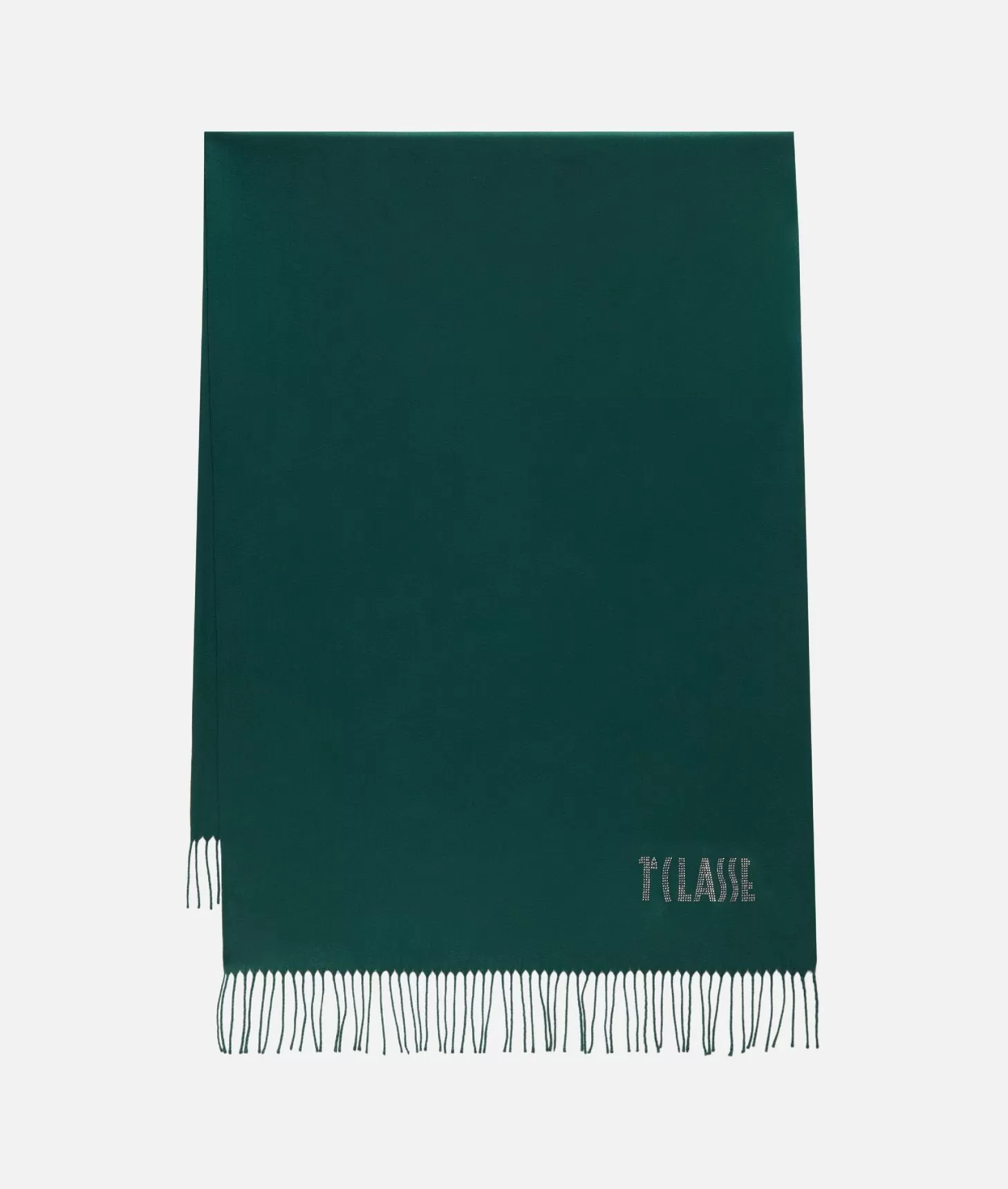 Alviero martini 1a classe Stola con logo in strass 72x175 Verde Bottiglia Super Saving Price