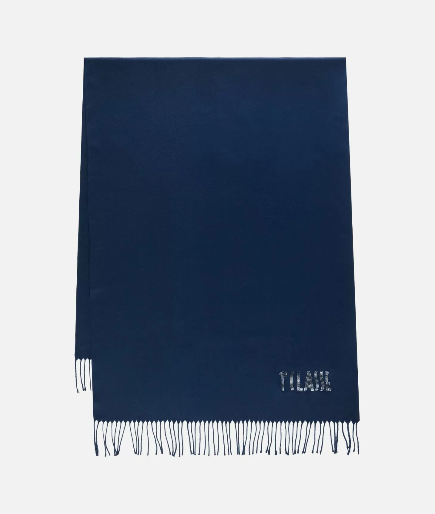 Alviero martini 1a classe Stola con logo in strass 72x175 Blu Navy Ultimi tre giorni