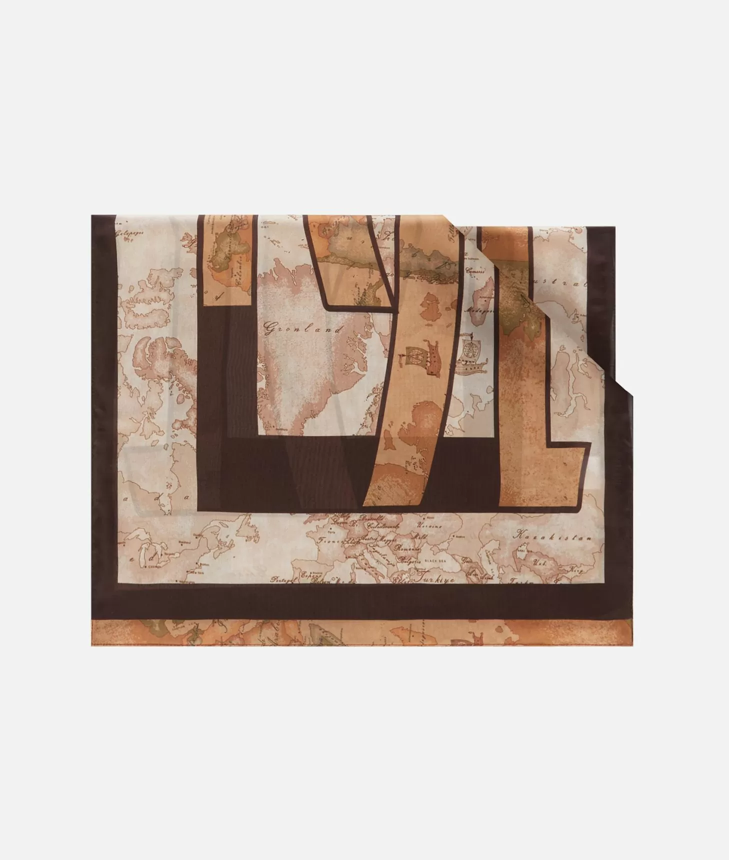 Alviero martini 1a classe Sciarpa con gioiello 1C Mirror 48x150 Taupe Chiaro Black Friday Prezzi