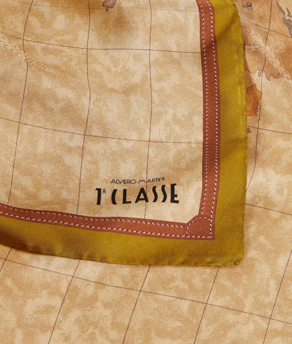 Alviero martini 1a classe Foulard Geo Classic 90x90 Olio Nuovo
