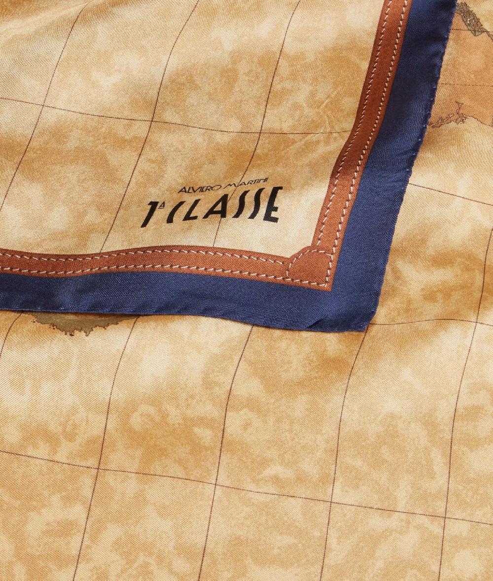 Alviero martini 1a classe Foulard Geo Classic 90x90 Blu Navy Promozione